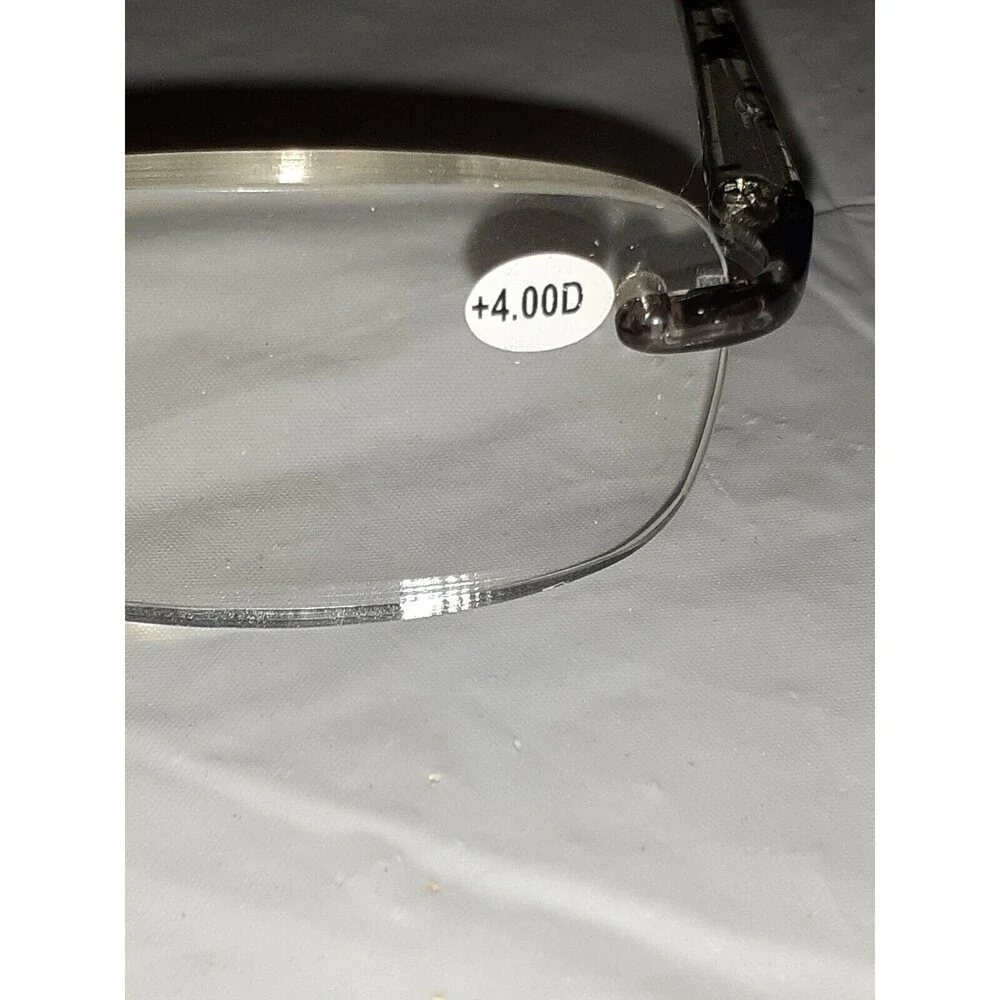 Pair +4.00D Ladies Reading Glasses Lite Wt. Tortoise Arms And Bridge